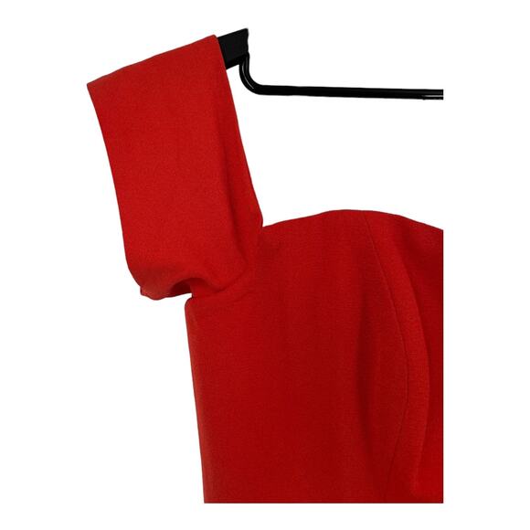 Dress the Population dress Bailey BodyCon mini off shoulder orange L Large - Picture 4 of 8